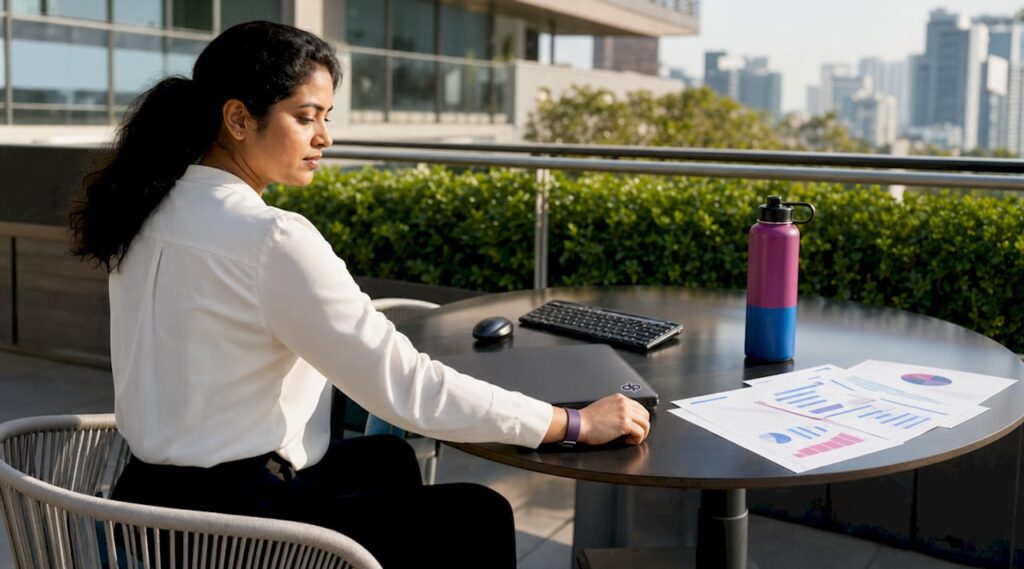 Female analyst working on data extraction processes