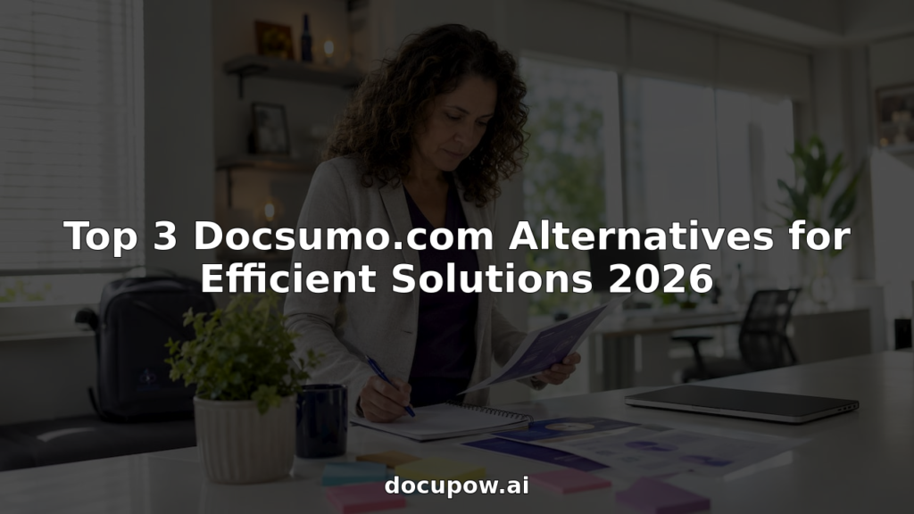 Woman reviewing document processing options at desk