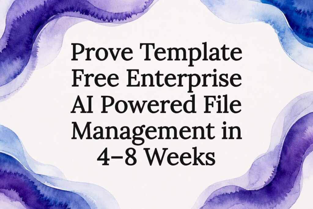 Decorative AI file management title card