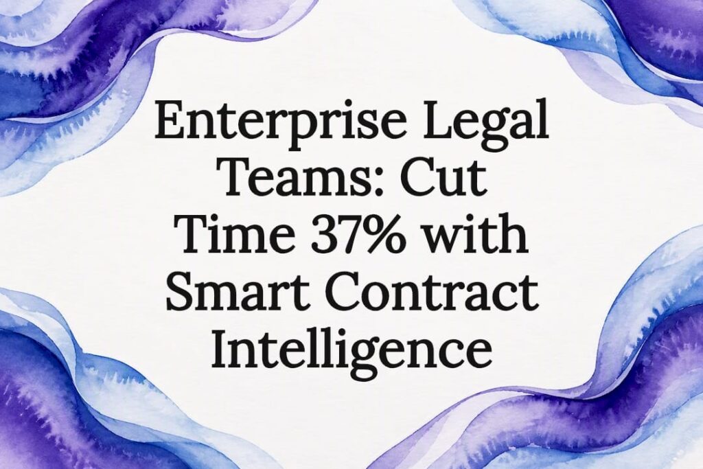 Decorative contract intelligence title card