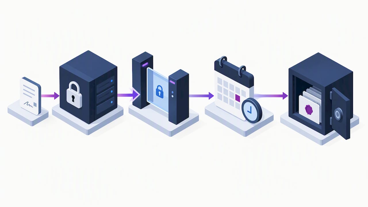 Secure electronic proof of delivery record