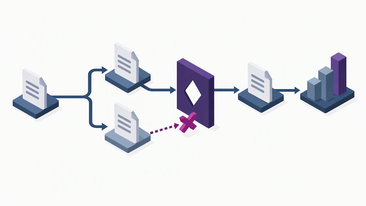 Duplicate event stopped before downstream counting