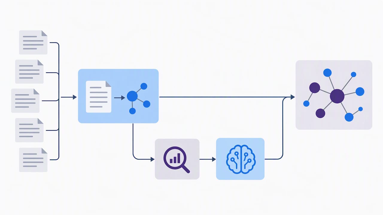 Hybrid extraction routes uncertain chunks for verification