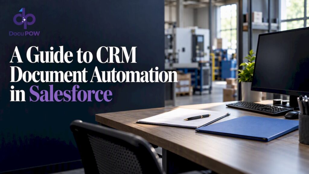 Agreement beside a CRM workstation monitor