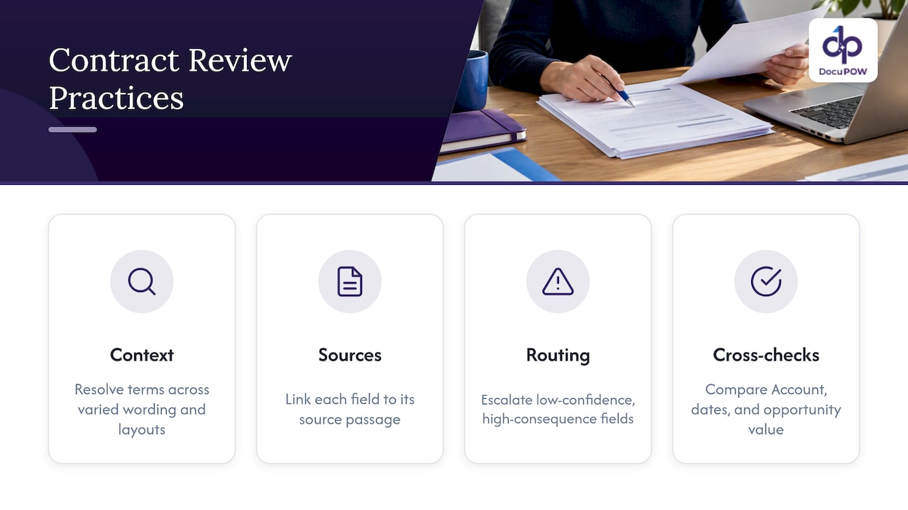 Four practices for reviewing extracted contract data
