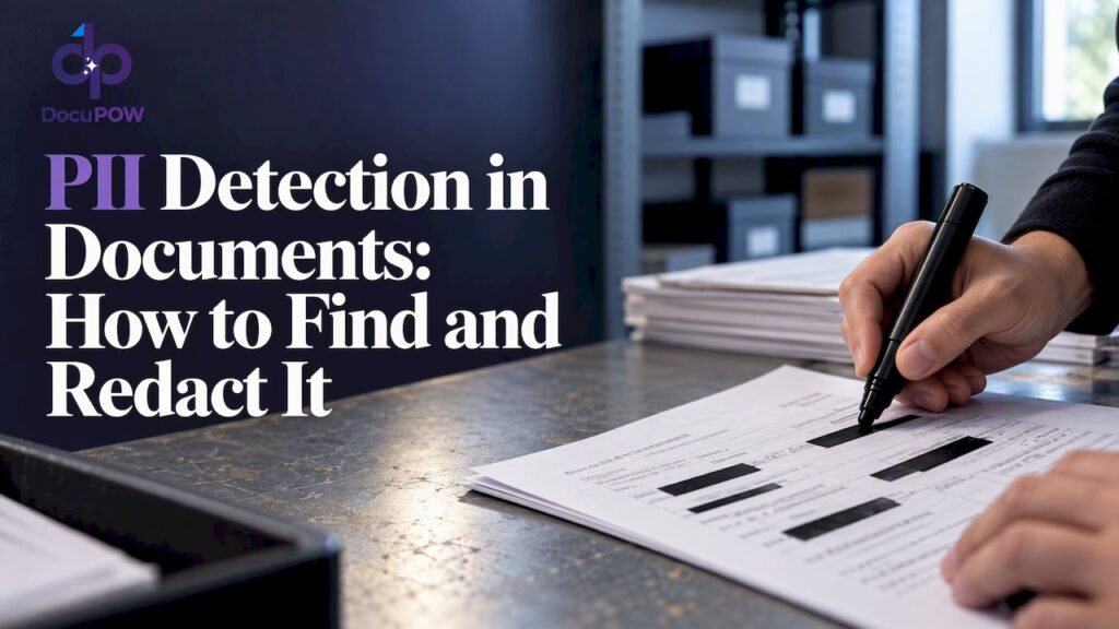 Business document with sensitive information redacted